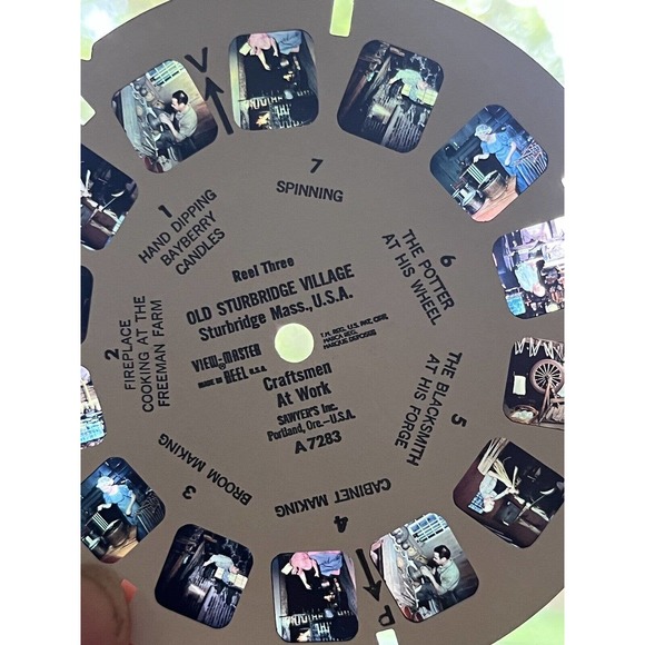 Old Sturbridge Village View Master 3 Reel Packet 1960s views Sturbridge Mass - Picture 8 of 9